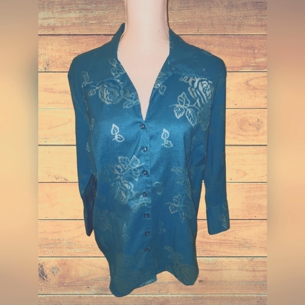 HARVE BENARD LINEN/COTTON BLOUSE